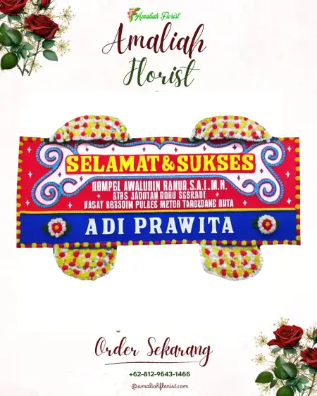Papan Bunga Ucapan Selamat Bunulrejo